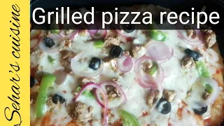 Without oven pizza recipe /Pizza in grill pan