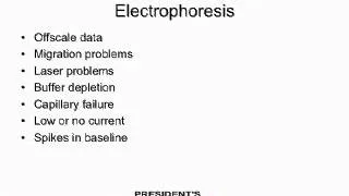 DNA Analyst Training : Capillary Electrophoresis