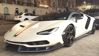 BILLIONAIRE Brings $5MILLION LAMBORGHINI CENTENARIO to London BRUTAL Start Up Sound & Secret Parking