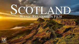 Scotland 4K Scenic Relaxation Film | 🏴󠁧󠁢󠁳󠁣󠁴󠁿 Scotland Drone Video with Calming Music | #Scotland4K