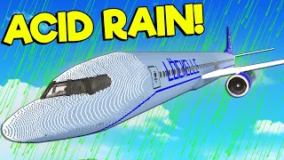 I Tried to Survive ACID RAIN in the Updated PLANE MOD! (Teardown Mods)