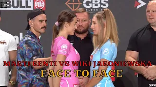 MARTI RENTI VS WIKI JARONIEWSKA | WAŻENIE I FACE TO FACE FAME MMA 16