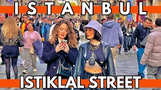 Istanbul City Center Istiklal Street and Taksim Square Walking Tour | 4 MAY 2023 | 4K UHD 60FPS