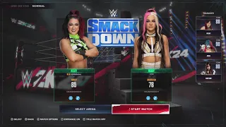 Bayley vs Dakota Kai WWE SmackDown 3/15/24 WWE 2K24