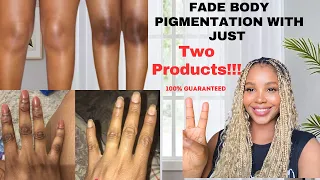 THE ONLY TWO PRODUCTS YOU NEED TO GET RID OF HYPERPIGMENTATION ON THE KNEES, ELBOWS & KNUCKLES