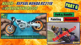 How to build HELLER 1/12 MotoGP Repsol Honda RC211V - Valentino Rossi Part 6