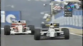 1993 Formula 1 South African Grand Prix - Kyalami | Warm-up (TV Globo)