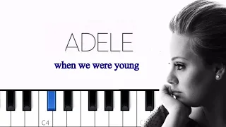 Adele - When We Were Young | Piano Tutorial