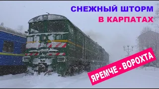 СНЕЖНЫЙ ШТОРМ В КАРПАТАХ