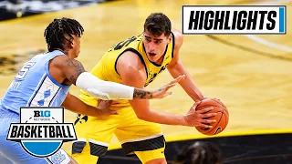 UNC at Iowa | Four Hawkeyes in Double-Digits Lead to Win | Dec. 8, 2020 | Extended Highlights