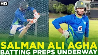 Salman Ali Agha in Focus: Batting Preps Underway 🎯🏏 | PCB | MA2A