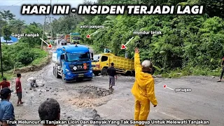 Insiden Beruntun Terjadi Di Tanjakan Ekstrim: Batu Jomba || Truck - Extreme Road