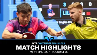 Florent Lambiet vs Liu Dingshuo | MS R32 | WTT Contender Tunis 2023