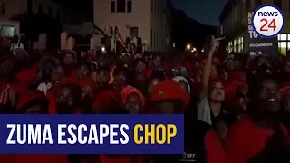 WATCH: EFF members react to President Zuma’s #Noconfidence results