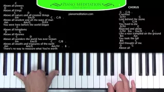 Above All (Michael W. Smith) - How to Play on the Piano | G