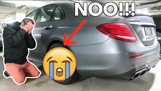 MY DAD CRASHED MY NEW E63 AMG *WTF!!!*