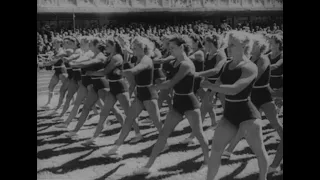 Физкультурный праздник в День ВМФ СССР (1947 год)