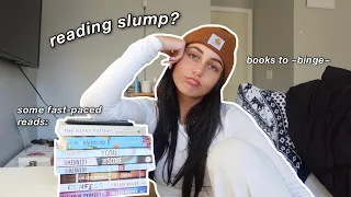 books to get you out of a reading slump! *book recs*