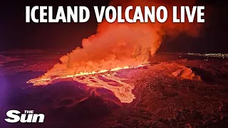 LIVE: Iceland volcano erupts AGAIN with 1.9-mile long split in Earth spewing molten lava