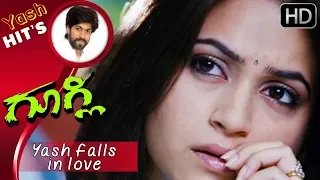 Yash Movies | Yash falls in love with heroine | Googly Kannada Movie | Kannada Scenes