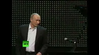 The coolest president Vladimir Putin playing piano and singing at a charity fundraiser.