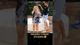 Shakira y Gerard Piqué SIENDO FELICES... #shakira #pique #shorts