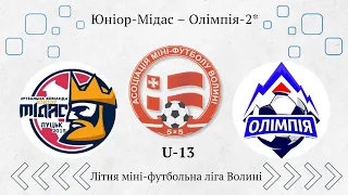 U-11 Юніор-Мідас - Олімпія-2*. /13:0/Літня міні-футбольна ліга Волині.