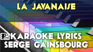 LA JAVANAISE SERGE GAINSBOURG KARAOKE LYRICS VERSION PSR S975