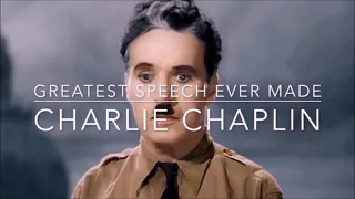 Charlie Chaplin's Greatest Speech (Coloured and with English subtitles)