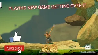 playing new game 'GETTING OVER IT' GAMEPLAY #1