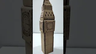 make big ben clock tower with cardboard | craft with creativity #shorts #ashortaday