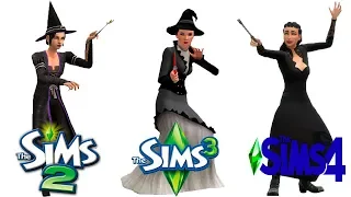♦ Sims 2 vs Sims 3 vs Sims 4 : Witch / Spellcaster