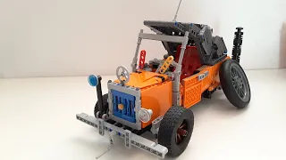 Машина из мультфильма "Ну, погоди!" из лего/Lego car from the "Nu pogodi" cartoon