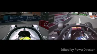 Formula 1 2018 vs Formula E Monaco comparison