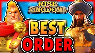 Best F2P Legendary Investment ORDER for NEW PLAYERS in Rise of Kingdoms 2023