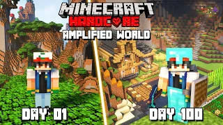 I Survived 100 Days in Amplified World on Minecraft Hardcore (Hindi) part 01