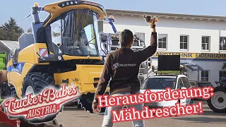 "DAS PASST NICHT!" - Sondertransport: Mähdrescher! | Trucker Babes Austria | ATV