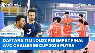 Daftar 8 Tim Lolos Perempat Final AVC Challenge Cup 2024 Putra, Indonesia Absen