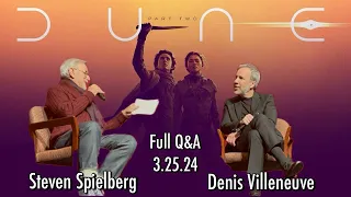 DUNE part Two Q&A w/ Denis Villeneuve and Steven Spielberg (Zendaya shout out!)