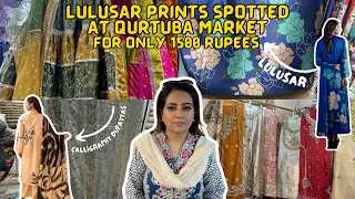 Qurtaba Market Karachi |Threads and Motifz fabric| Lulusar Fabric| Hand Painted Dupatta| Irish Lawn🩷
