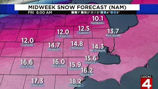 Metro Detroit weather forecast: Tracking this week's big snow storm