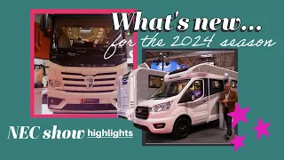 EXCITING NEW MOTORHOMES FOR 2024 - latest campervans and motorhomes at the NEC show