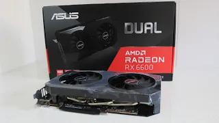 Asus Radeon Dual RX 6600 8GB Graphics Card GPU Unboxing