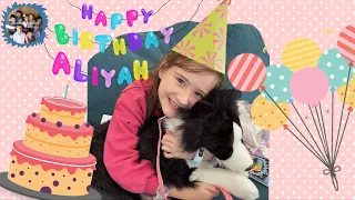 *ALIYAH'S  BIRTHDAY!* Our Only Girl Turns 7 *OPENING BIRTHDAY PRESENTS*