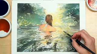 Achieve STUNNING Effects in Watercolor Pouring with Schmincke Aqua Drop Liquid Paints