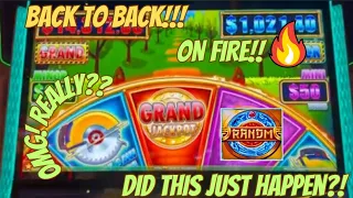 OMG, Huff n More Puff on FIRE!! Back to Back Hand Pays! #slots #bonus #jackpot