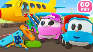 Léo le camion curieux et l'avion ✈️ 1 HEURE du dessin animé pour enfant