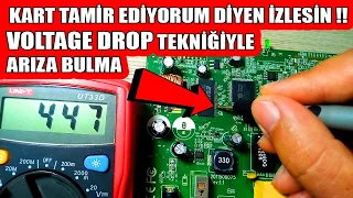 KART TAMİR EDİYORUM DİYEN İZLESİN! VOLTAGE DROP TEKNİĞİ İLE HIZLI ARIZA BULMA NASIL YAPILIR?