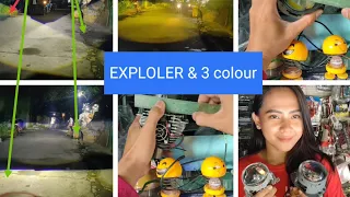 review cahaya proji BILED EXPLOLER VS biled 3 colour pesan WhatsApp 085317031724