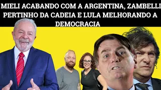 Zambelli vira réu | Sem Bolsonaro liberdade melhorou aponta estudo | Milei afunda Argentina